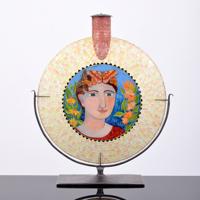 Large KeKe Cribbs Mosaic Canteen Sculpture , Vessel - Sold for $4,062 on 01-29-2022 (Lot 178).jpg